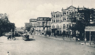 United Services Club, Chowringhee Road, Calcutta, tidlig på 1900-tallet. av Unbekannt