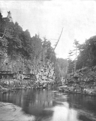 Upper End of the Ausable Chasm, Adirondacks, New York State, USA, c1900. av Unbekannt