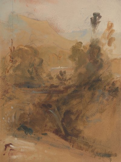 Oppreist landskap, ca. 1830. av Unbekannt