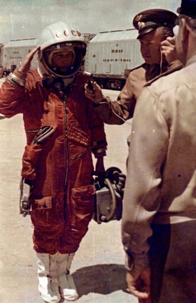 Valentina Tereshkova, russisk kosmonaut, Baikonur Cosmodrome, USSR, 16. juni 1963 av Unbekannt