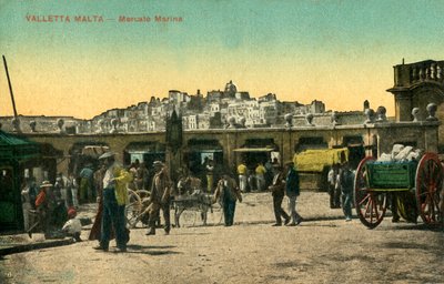 Valletta Malta - Marina Market, c1918-c 1939. av Unbekannt
