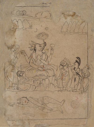 Varaha Triumphant, sent på 1700-tallet. av Unbekannt