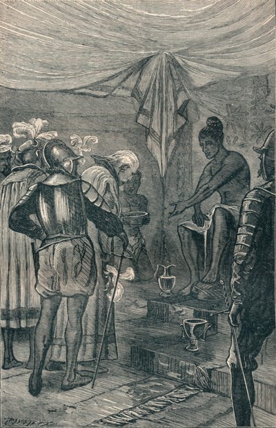 Vasco da Gama besøker kongen, 1904 av Unbekannt