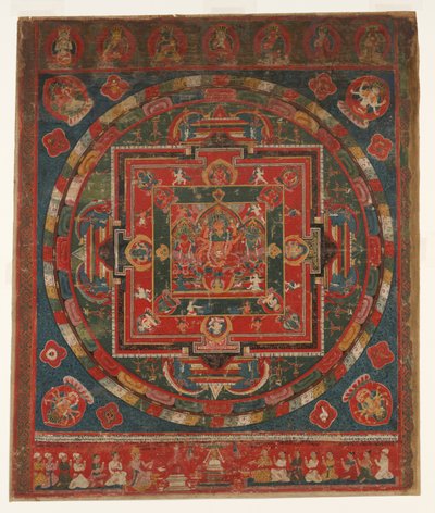 Vasudhara Mandala, datert til 1777 Samvat 897. av Unbekannt