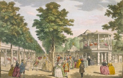 Vauxhall Gardens, Lambeth, 1700-tallet av Unbekannt
