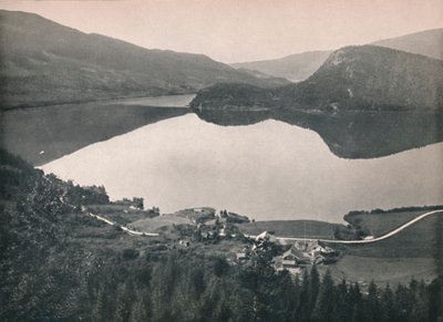 Ved Haverstingstunnelen, Bergensbanen, 1914. av Unbekannt