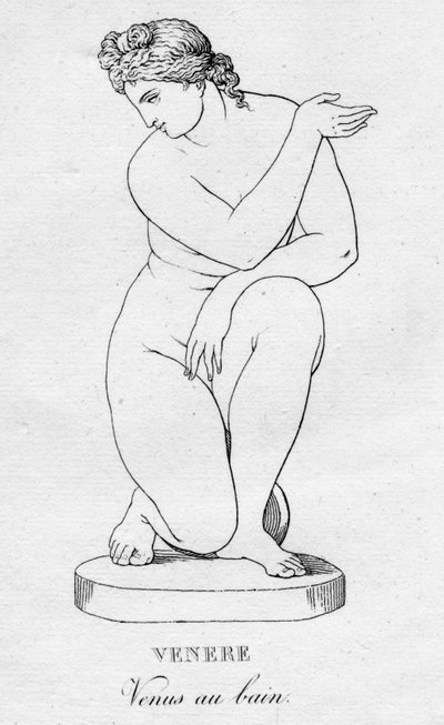 Venere Venus ved badet, c1850 av Unbekannt