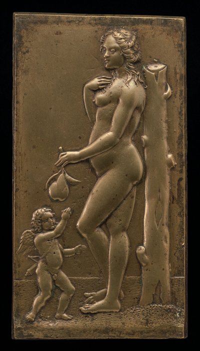 Venus og Amor, midten av 1500-tallet. av Unbekannt