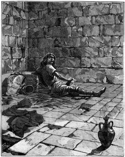Vercingetorix fengslet i Tullianum i Roma, c52-46 f.Kr. 1882-1884 av Unbekannt