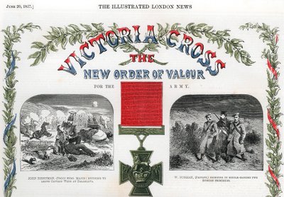 Victoria Cross, britisk pris for tapperhet, 1857 av Unbekannt