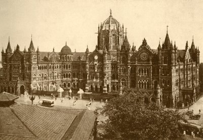 Victoria Station, Bombay, 1930. av Unbekannt
