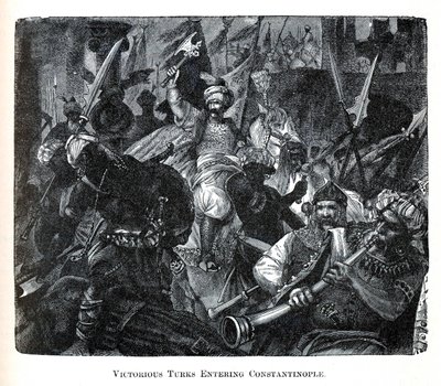 Seierrike tyrkere på vei inn i Konstantinopel, 1882 av Unbekannt