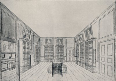 Se ser innover av Samuel Pepys bibliotek i York Building, 1928 av Unbekannt