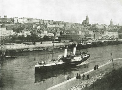 Utsikt fra West Pier, Boulogne, Frankrike, 1895. av Unbekannt