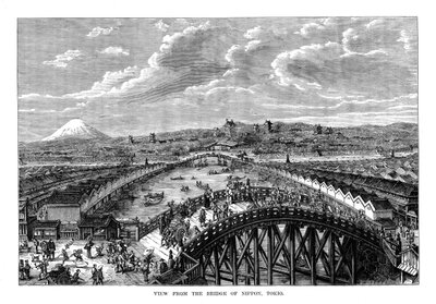 Utsikt fra Bridge of Nippon, Tokyo, Japan, 1877 av Unbekannt