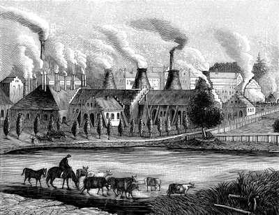 Utsikt fra Huta Laury i 1840 av Unbekannt