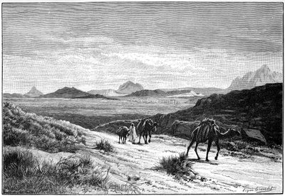 Utsikt fra Tellat-passet, Tunisia, c1890 av Unbekannt