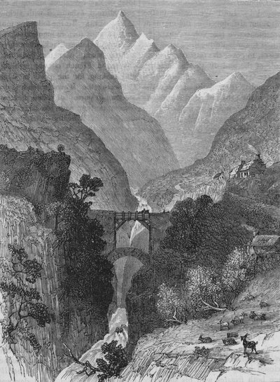 Utsikt i Pyreneene, c1880 av Unbekannt