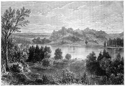 Utsikt i dalen i øvre Mississippi, 1877 av Unbekannt