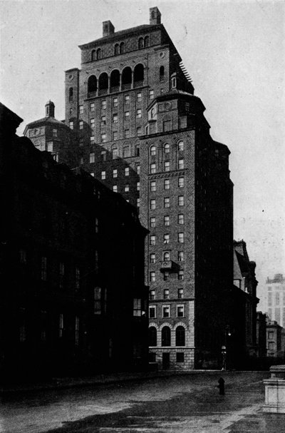 Utsikt sørover på Madison Avenue i Fraternity Clubs Building, New York City, 1924 av Unbekannt