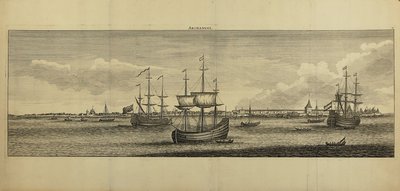 Utsikt over Arkhangelsk, ca 1770 av Unbekannt