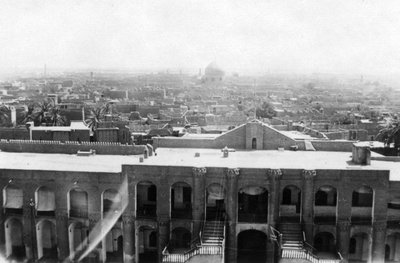 Utsikt over Bagdad fra et blokktårn, 31st British General Hospital, Mesopotamia, WWI, 1918 av Unbekannt