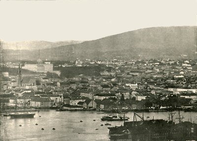 Utsikt over Christiania, Oslo, Norge, 1895. av Unbekannt
