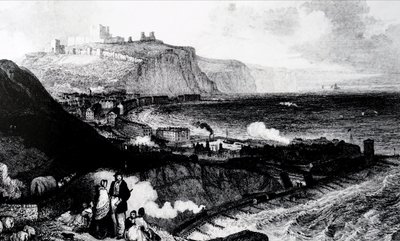 Utsikt over Dover fra Shakespeares klippe av Unbekannt