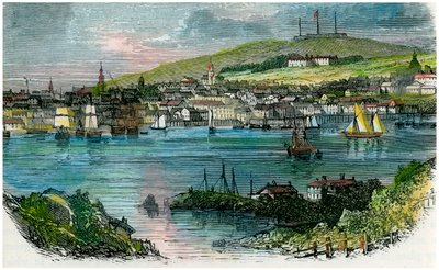 Utsikt over Halifax, Nova Scotia, c1870 av Unbekannt