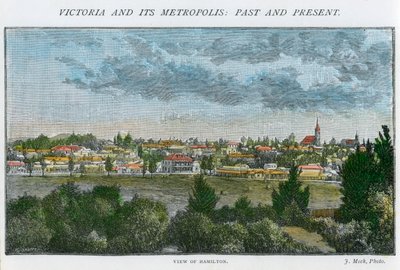 Utsikt over Hamilton, Victoria, Australia, c1885 av Unbekannt