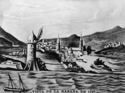 Utsikt over Havanna, 1680, 1920-tallet av Unbekannt