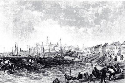 Utsikt over Kostroma, ca 1835 av Unbekannt