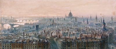 Utsikt over London av Unbekannt