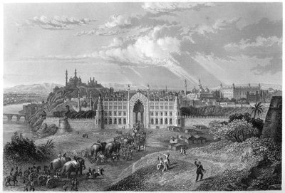 Utsikt over Lucknow, India, c1860 av Unbekannt