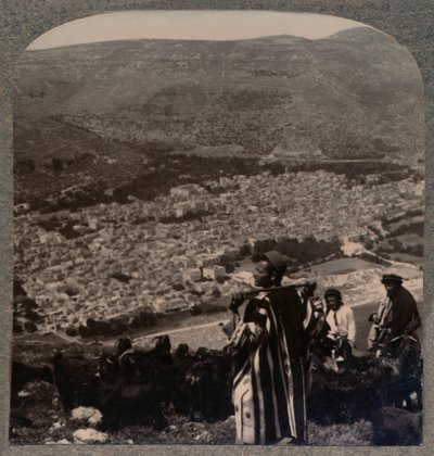 Utsikt over Nablus, ca 1900 av Unbekannt