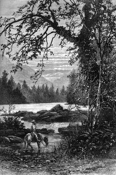 Utsikt over North Carolina, sent på 1700-tallet c1880 av Unbekannt