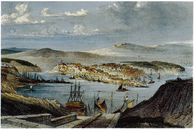 Utsikt over Sevastopol, ca. 1850 av Unbekannt