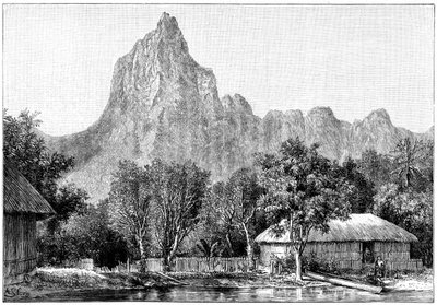 Utsikt over Tahiti, 1898 av Unbekannt
