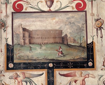 Utsikt over Colosseum, 1544 av Unbekannt