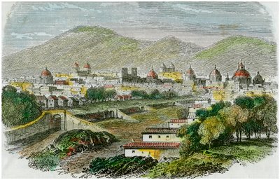 Utsikt over byen Cuzco, Peru, c1875 av Unbekannt