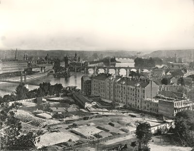 Utsikt over byen Praha, Tsjekkoslovakia, 1895. av Unbekannt