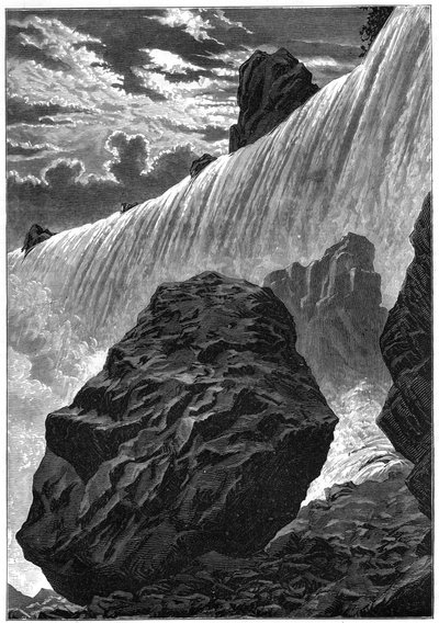 Utsikt over Niagara-fossen, 1877 av Unbekannt
