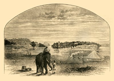 Utsikt over Indus, 1890. av Unbekannt