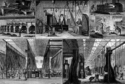 Utsikt i Royal Small Arms Factory, Enfield, c1880 av Unbekannt