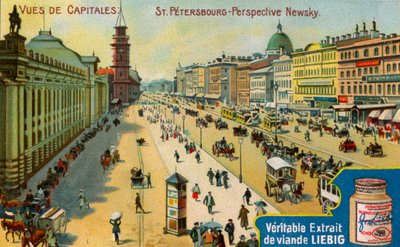 Utsikt over hovedsteder: Nevsky Prospect, St Petersburg, c1900 av Unbekannt