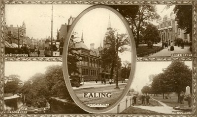 Utsikt over Ealing, vest-London, 1917. av Unbekannt