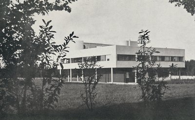 Villa på Poissy, konstruert i armert betong, 1933 av Unbekannt