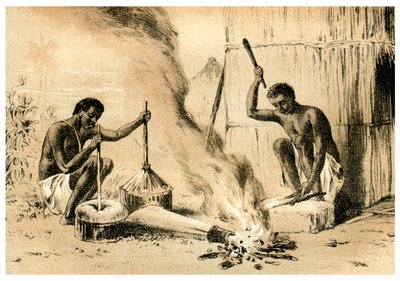 Village Blacksmiths, 1883 av Unbekannt