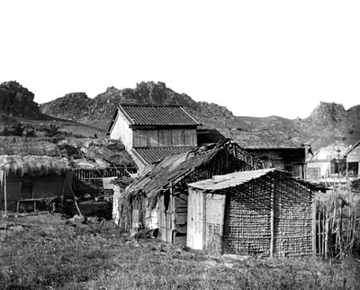 Landsbyhytter i Korea, 1900 av Unbekannt