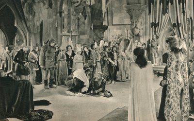 Villon John Barrymore truet med døden av Louis XI, 1927 av Unbekannt